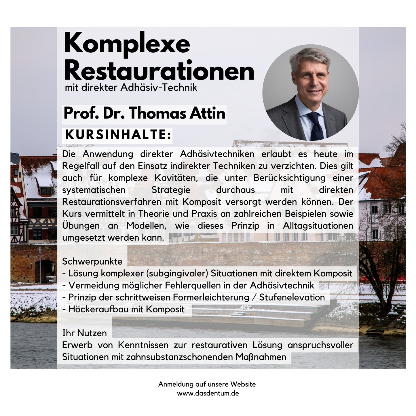 Komplexe Restaurationen mit direkter Adhäsiv-Technik Prof. Dr. Thomas Attin